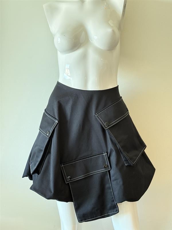 Cascade Bubble Mini Skirt