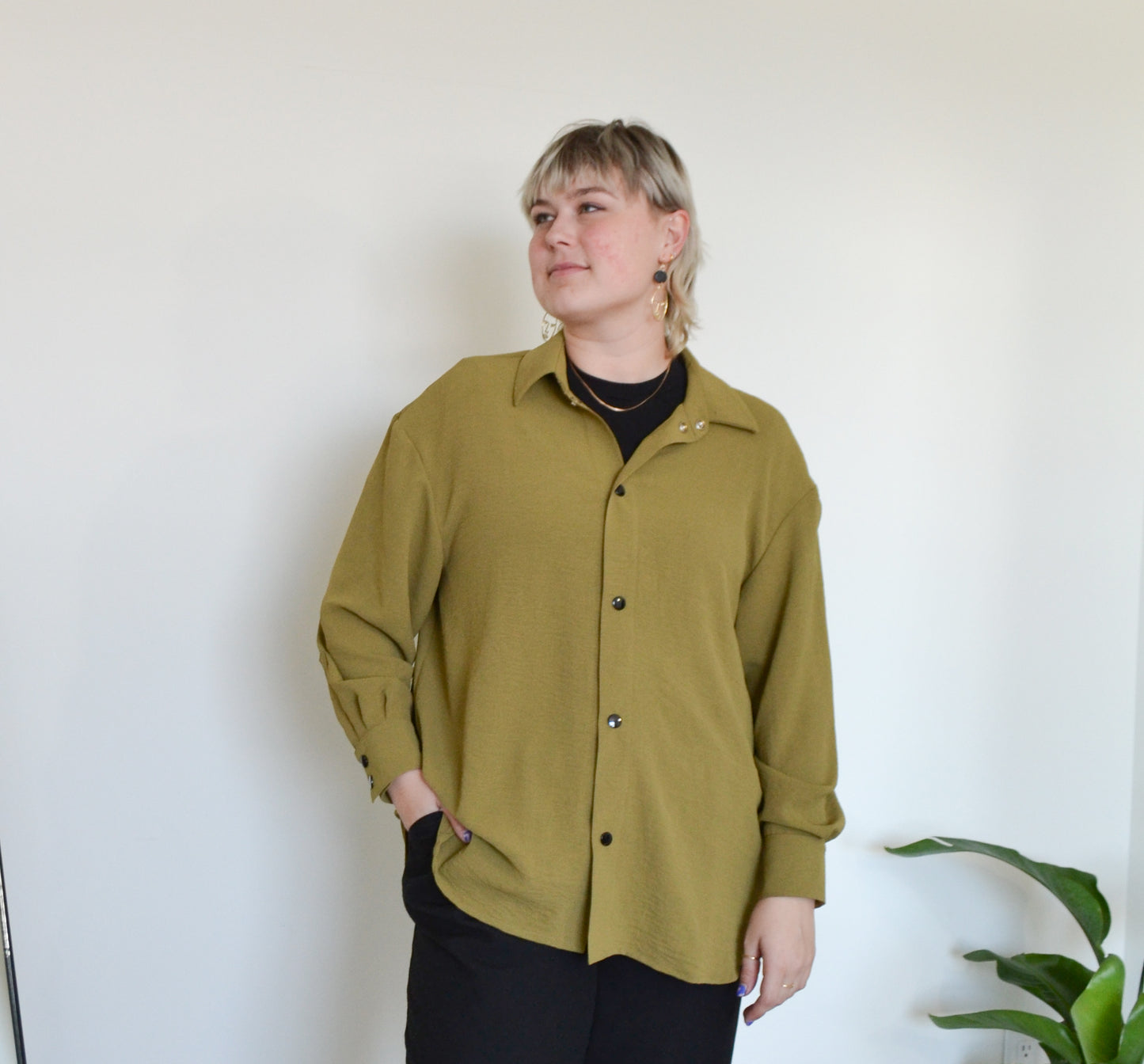 Sana Oversized Shirt - Mustard