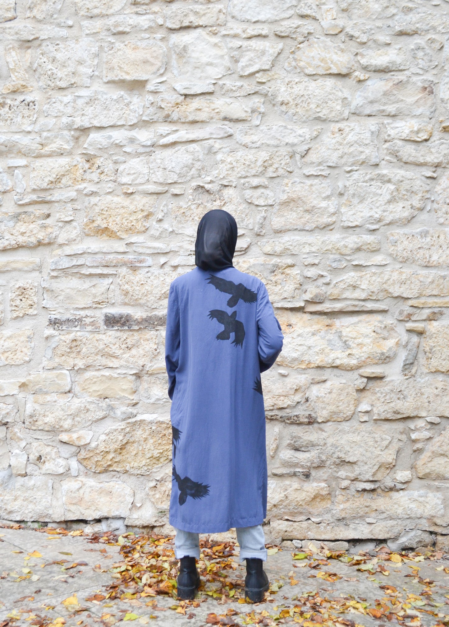 Aura Jacket - Bird Art Denim