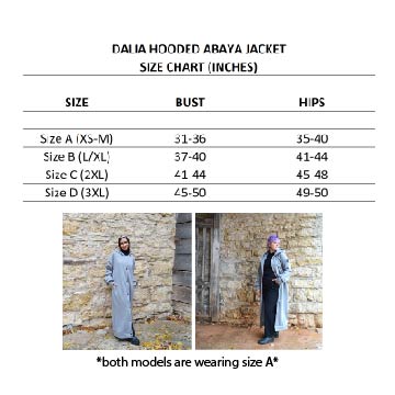 Dalia Hooded Abaya Jacket