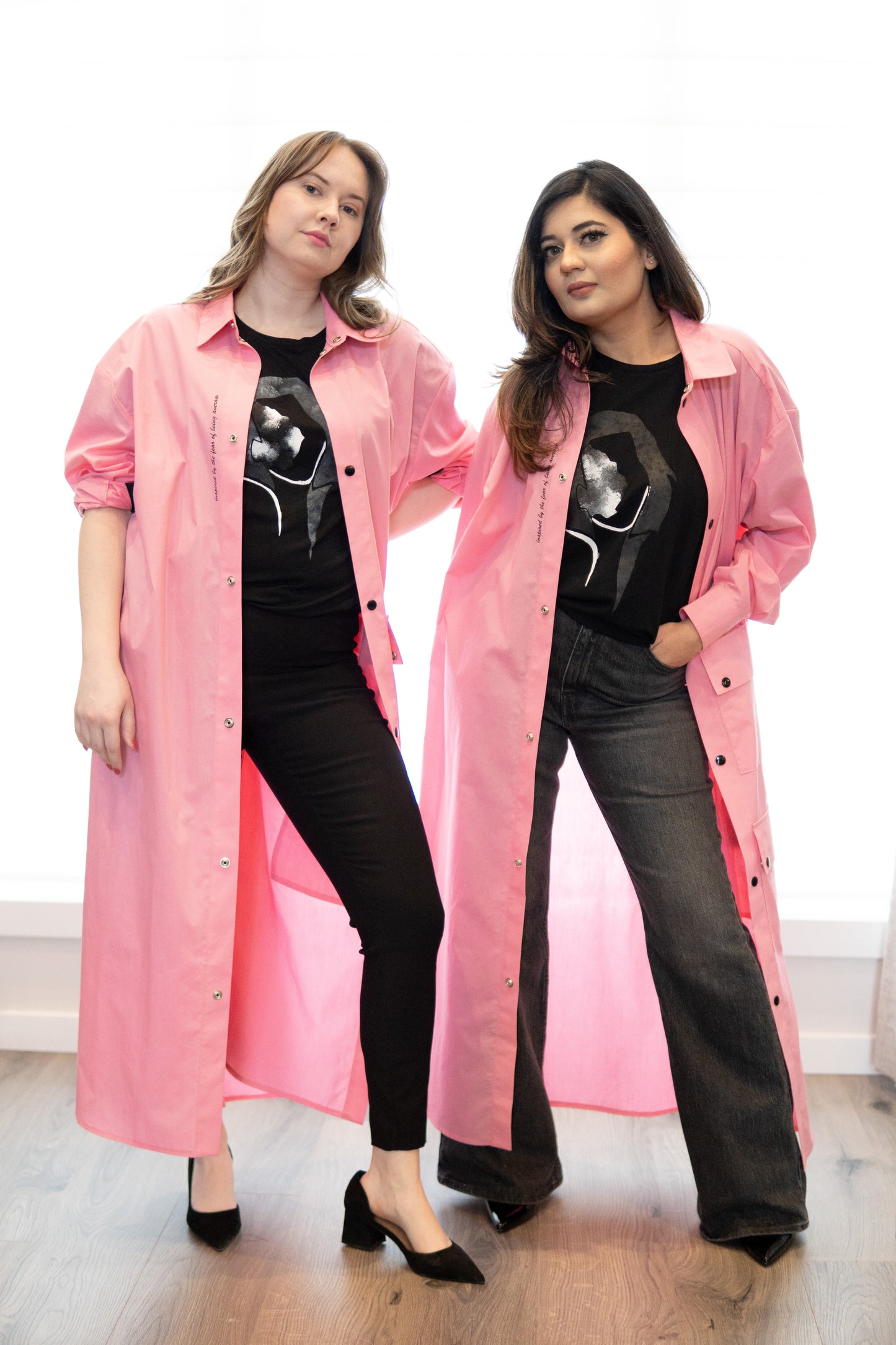 Sana Oversized Maxi Shirt - Bubblegum