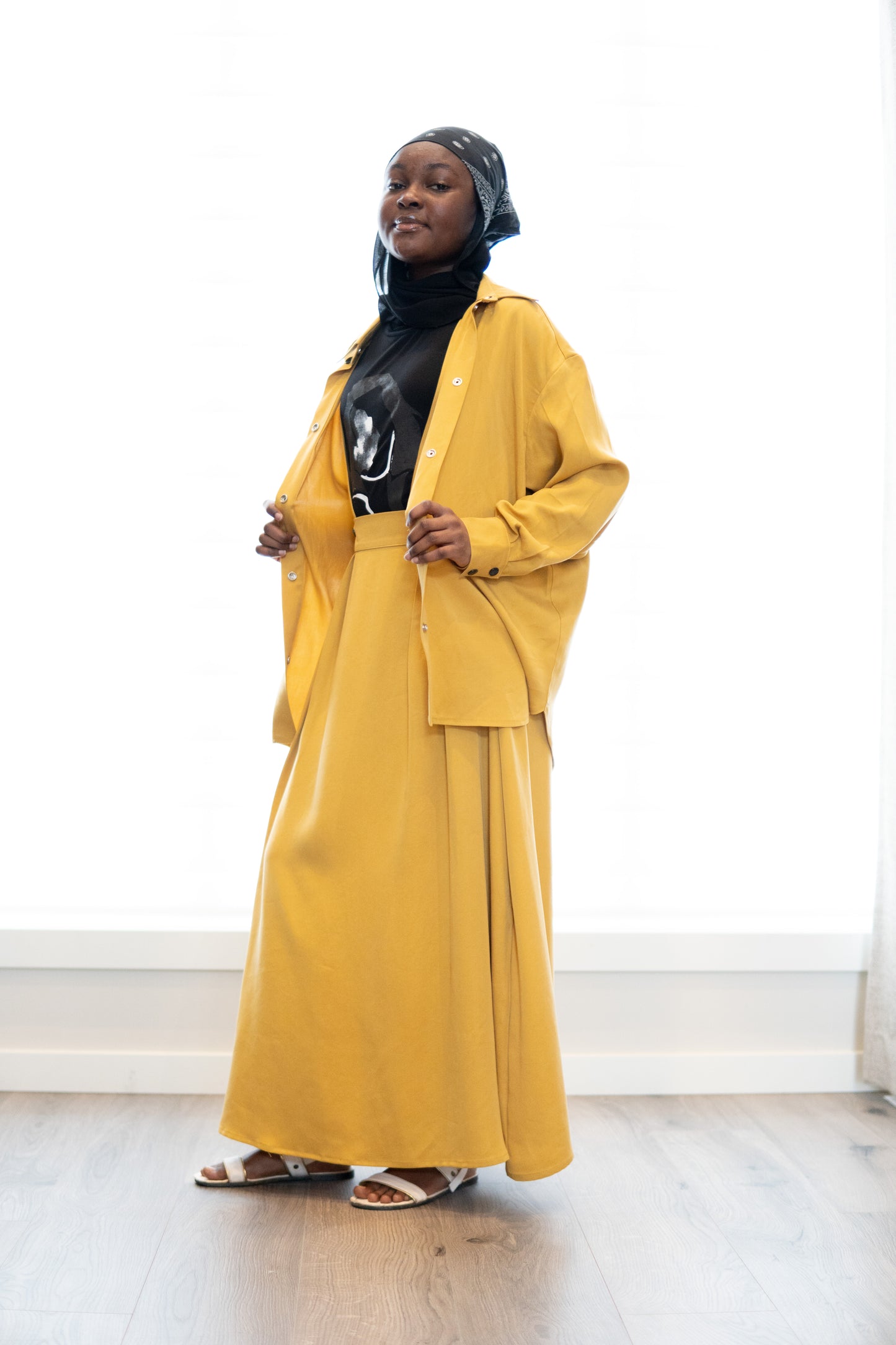 Sana Oversized Shirt - Mustard