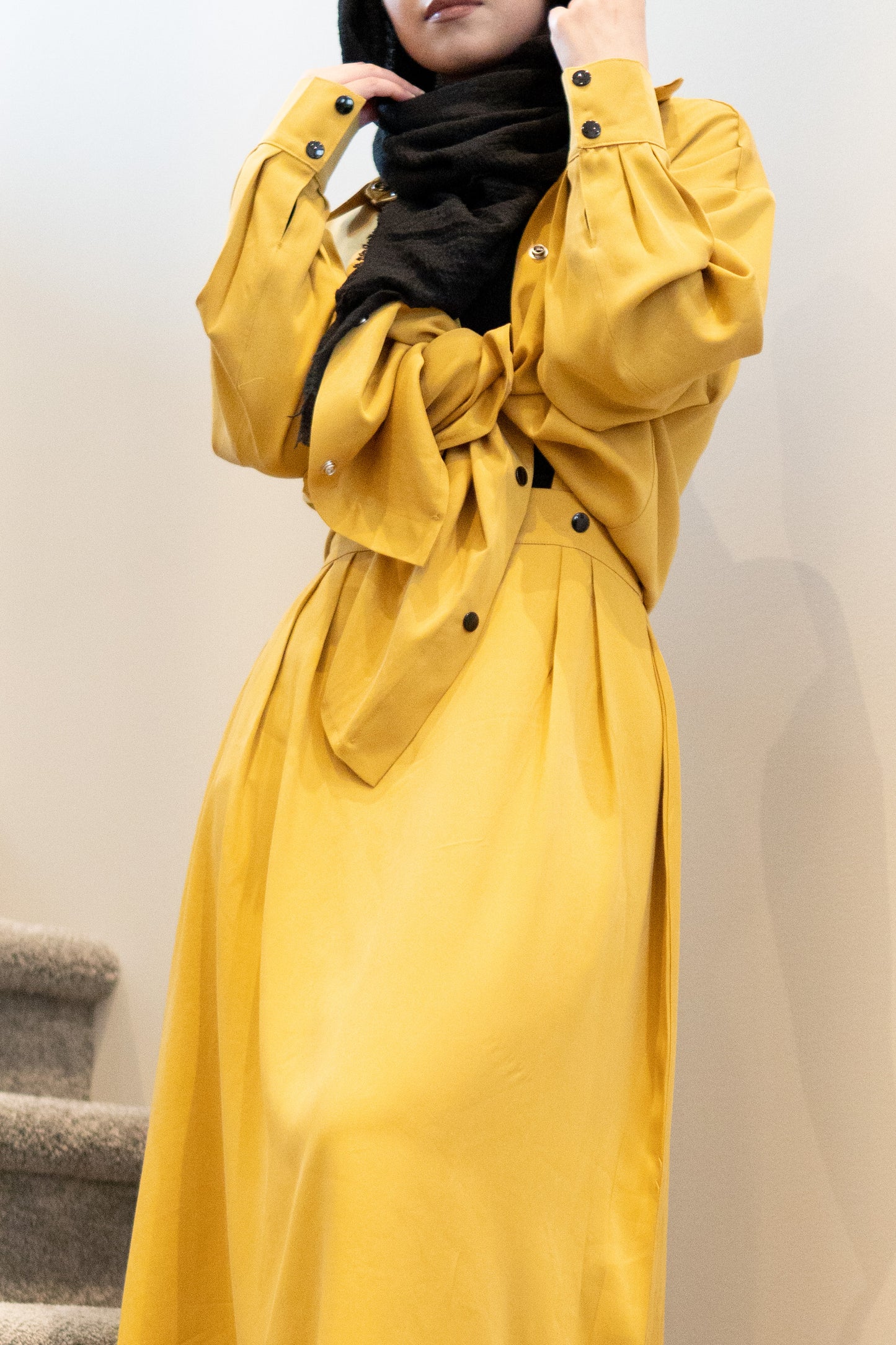 Sana Oversized Shirt - Mustard