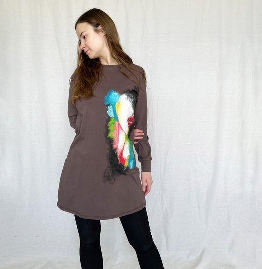 Essential LS Dress - Rachel Art