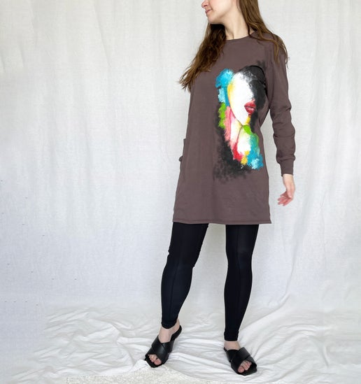 Essential LS Dress - Rachel Art