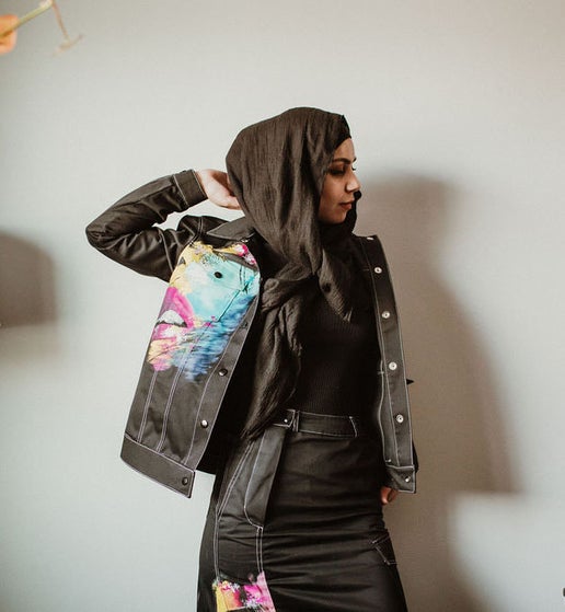Azure Jean Jacket - Summer Art