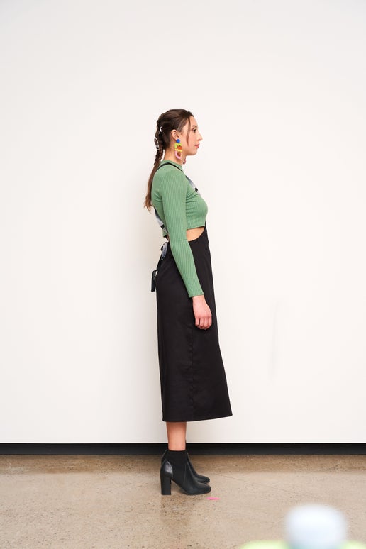 Ribbed Cropped LS Tee - Vern