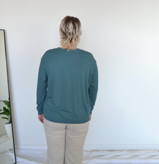 Essential LS Tee - Deep Teal