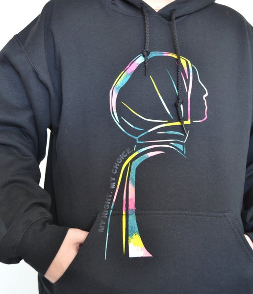 Unisex Cotton Hoodie - My Right My Choice Art