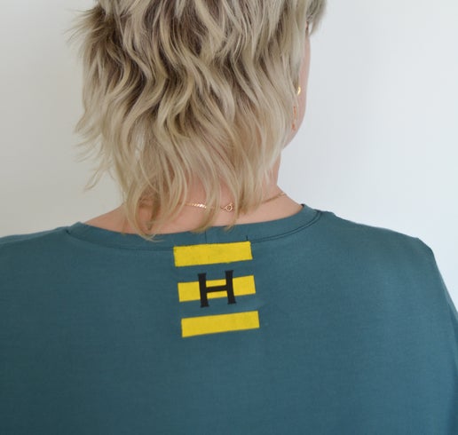 The Basic Tee - June Art, Deep Teal