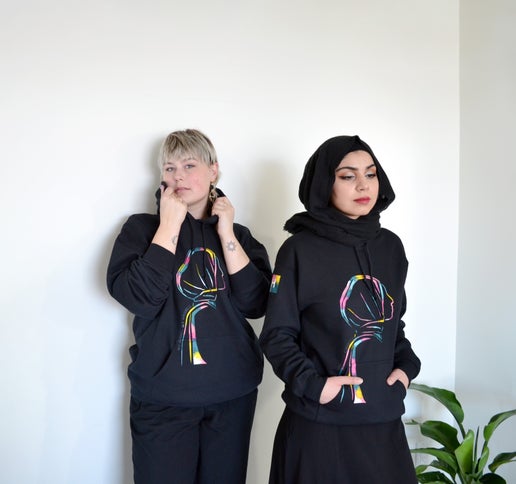 Unisex Cotton Hoodie - My Right My Choice Art