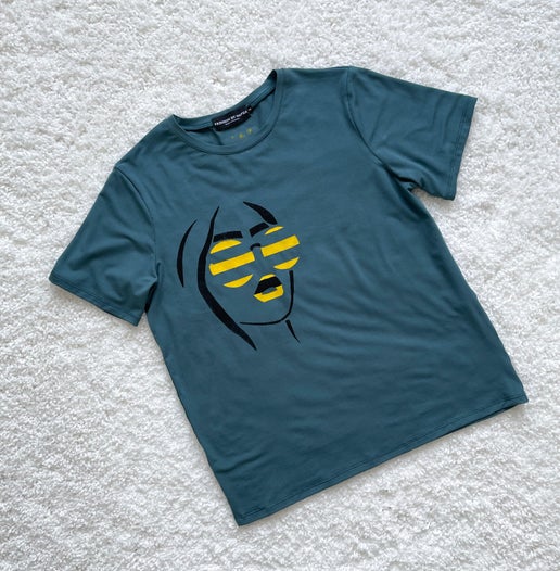 The Basic Tee - June Art, Deep Teal
