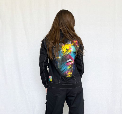 Azure Jean Jacket - Summer Art
