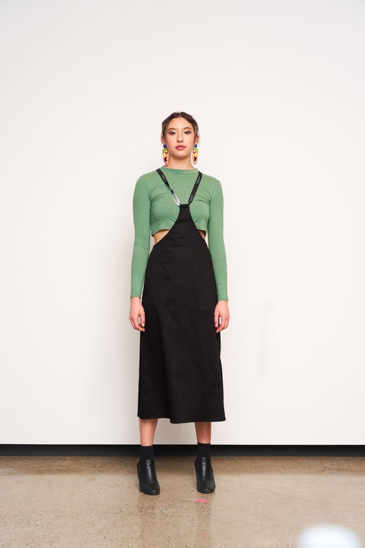Ribbed Cropped LS Tee - Vern