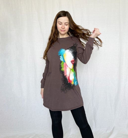Essential LS Dress - Rachel Art